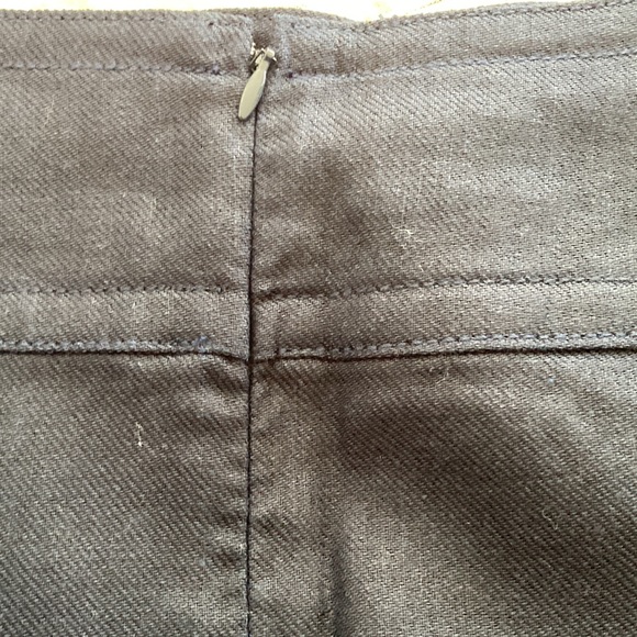 NWT Ann Taylor Linen Blend Navy Skirt with Waist Detail Size 6 - Picture 6 of 8